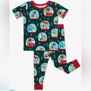 Little Sleepies Disney A Very Pixar Christmas Short Sleeve PJ Set 2T  NWT
